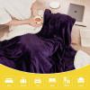 imageNICETOWN King Size Warm Sherpa Fleece Blanket Comfort Dual Sided Super Soft Fleece Throw Blanket for Bed Ultra Comfy Fuzzy Reversible Thick for Winter 90quot x 108quot OrangeSherpa  Fleece  Purple