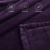 imageNICETOWN King Size Warm Sherpa Fleece Blanket Comfort Dual Sided Super Soft Fleece Throw Blanket for Bed Ultra Comfy Fuzzy Reversible Thick for Winter 90quot x 108quot OrangePurple