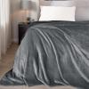 imageNICETOWN King Size Warm Sherpa Fleece Blanket Comfort Dual Sided Super Soft Fleece Throw Blanket for Bed Ultra Comfy Fuzzy Reversible Thick for Winter 90quot x 108quot OrangeDark Grey