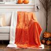 imageNICETOWN King Size Warm Sherpa Fleece Blanket Comfort Dual Sided Super Soft Fleece Throw Blanket for Bed Ultra Comfy Fuzzy Reversible Thick for Winter 90quot x 108quot OrangeSherpa  Fleece  Orange