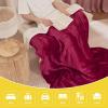 imageNICETOWN King Size Warm Sherpa Fleece Blanket Comfort Dual Sided Super Soft Fleece Throw Blanket for Bed Ultra Comfy Fuzzy Reversible Thick for Winter 90quot x 108quot OrangeSherpa  Fleece  Burgundy Red