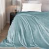 imageNICETOWN King Size Warm Sherpa Fleece Blanket Comfort Dual Sided Super Soft Fleece Throw Blanket for Bed Ultra Comfy Fuzzy Reversible Thick for Winter 90quot x 108quot OrangeStone Blue