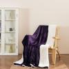 imageNICETOWN King Size Warm Sherpa Fleece Blanket Comfort Dual Sided Super Soft Fleece Throw Blanket for Bed Ultra Comfy Fuzzy Reversible Thick for Winter 90quot x 108quot OrangeSherpa  Fleece  Purple