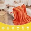 imageNICETOWN King Size Warm Sherpa Fleece Blanket Comfort Dual Sided Super Soft Fleece Throw Blanket for Bed Ultra Comfy Fuzzy Reversible Thick for Winter 90quot x 108quot OrangeSherpa  Fleece  Orange