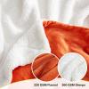 imageNICETOWN King Size Warm Sherpa Fleece Blanket Comfort Dual Sided Super Soft Fleece Throw Blanket for Bed Ultra Comfy Fuzzy Reversible Thick for Winter 90quot x 108quot OrangeSherpa  Fleece  Orange