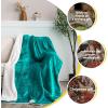 imageNICETOWN King Size Warm Sherpa Fleece Blanket Comfort Dual Sided Super Soft Fleece Throw Blanket for Bed Ultra Comfy Fuzzy Reversible Thick for Winter 90quot x 108quot OrangeSherpa  Fleece  Teal