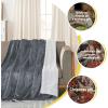 imageNICETOWN King Size Warm Sherpa Fleece Blanket Comfort Dual Sided Super Soft Fleece Throw Blanket for Bed Ultra Comfy Fuzzy Reversible Thick for Winter 90quot x 108quot OrangeSherpa  Fleece  Dark Grey