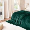 imageNICETOWN King Size Warm Sherpa Fleece Blanket Comfort Dual Sided Super Soft Fleece Throw Blanket for Bed Ultra Comfy Fuzzy Reversible Thick for Winter 90quot x 108quot OrangeForest Green