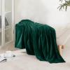 imageNICETOWN King Size Warm Sherpa Fleece Blanket Comfort Dual Sided Super Soft Fleece Throw Blanket for Bed Ultra Comfy Fuzzy Reversible Thick for Winter 90quot x 108quot OrangeForest Green