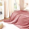 imageNICETOWN King Size Warm Sherpa Fleece Blanket Comfort Dual Sided Super Soft Fleece Throw Blanket for Bed Ultra Comfy Fuzzy Reversible Thick for Winter 90quot x 108quot OrangeDusty Pink