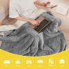imageNICETOWN King Size Warm Sherpa Fleece Blanket Comfort Dual Sided Super Soft Fleece Throw Blanket for Bed Ultra Comfy Fuzzy Reversible Thick for Winter 90quot x 108quot OrangeSherpa  Fleece  Light Grey