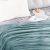 imageNICETOWN King Size Warm Sherpa Fleece Blanket Comfort Dual Sided Super Soft Fleece Throw Blanket for Bed Ultra Comfy Fuzzy Reversible Thick for Winter 90quot x 108quot OrangeStone Blue