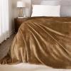 imageNICETOWN King Size Warm Sherpa Fleece Blanket Comfort Dual Sided Super Soft Fleece Throw Blanket for Bed Ultra Comfy Fuzzy Reversible Thick for Winter 90quot x 108quot OrangeCoffee
