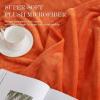 imageNICETOWN King Size Warm Sherpa Fleece Blanket Comfort Dual Sided Super Soft Fleece Throw Blanket for Bed Ultra Comfy Fuzzy Reversible Thick for Winter 90quot x 108quot OrangeOrange