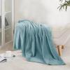 imageNICETOWN King Size Warm Sherpa Fleece Blanket Comfort Dual Sided Super Soft Fleece Throw Blanket for Bed Ultra Comfy Fuzzy Reversible Thick for Winter 90quot x 108quot OrangeStone Blue