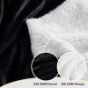 imageNICETOWN King Size Warm Sherpa Fleece Blanket Comfort Dual Sided Super Soft Fleece Throw Blanket for Bed Ultra Comfy Fuzzy Reversible Thick for Winter 90quot x 108quot OrangeSherpa  Fleece  Black