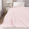 imageNICETOWN King Size Warm Sherpa Fleece Blanket Comfort Dual Sided Super Soft Fleece Throw Blanket for Bed Ultra Comfy Fuzzy Reversible Thick for Winter 90quot x 108quot OrangePink