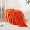 imageNICETOWN King Size Warm Sherpa Fleece Blanket Comfort Dual Sided Super Soft Fleece Throw Blanket for Bed Ultra Comfy Fuzzy Reversible Thick for Winter 90quot x 108quot OrangeOrange