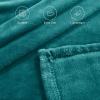 imageNICETOWN King Size Warm Sherpa Fleece Blanket Comfort Dual Sided Super Soft Fleece Throw Blanket for Bed Ultra Comfy Fuzzy Reversible Thick for Winter 90quot x 108quot OrangeTeal