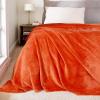 imageNICETOWN King Size Warm Sherpa Fleece Blanket Comfort Dual Sided Super Soft Fleece Throw Blanket for Bed Ultra Comfy Fuzzy Reversible Thick for Winter 90quot x 108quot OrangeOrange