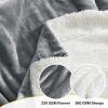 imageNICETOWN King Size Warm Sherpa Fleece Blanket Comfort Dual Sided Super Soft Fleece Throw Blanket for Bed Ultra Comfy Fuzzy Reversible Thick for Winter 90quot x 108quot OrangeSherpa  Fleece  Light Grey
