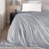 imageNICETOWN King Size Warm Sherpa Fleece Blanket Comfort Dual Sided Super Soft Fleece Throw Blanket for Bed Ultra Comfy Fuzzy Reversible Thick for Winter 90quot x 108quot OrangeLight Grey