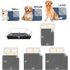 imageNICETOWN 100 Waterproof Dog Blanket Sofa Covers Couch Cover for Pets Cats Furniture Protector Dog Travel Bed Reversible Washable Mat for Car Floor 82quot W x 82quot L 1 Panel BeigeKhakiNavyStone Blue