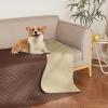 imageNICETOWN 100 Waterproof Dog Blanket Sofa Covers Couch Cover for Pets Cats Furniture Protector Dog Travel Bed Reversible Washable Mat for Car Floor 82quot W x 82quot L 1 Panel BeigeKhakiChocolateSand