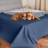 imageNICETOWN 100 Waterproof Dog Blanket Sofa Covers Couch Cover for Pets Cats Furniture Protector Dog Travel Bed Reversible Washable Mat for Car Floor 82quot W x 82quot L 1 Panel BeigeKhakiNavyStone Blue