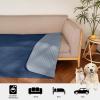 imageNICETOWN 100 Waterproof Dog Blanket Sofa Covers Couch Cover for Pets Cats Furniture Protector Dog Travel Bed Reversible Washable Mat for Car Floor 82quot W x 82quot L 1 Panel BeigeKhakiNavyStone Blue
