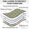 imageNICETOWN 100 Waterproof Dog Blanket Sofa Covers Couch Cover for Pets Cats Furniture Protector Dog Travel Bed Reversible Washable Mat for Car Floor 82quot W x 82quot L 1 Panel BeigeKhakiBeigeKhaki