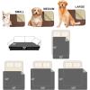 imageNICETOWN 100 Waterproof Dog Blanket Sofa Covers Couch Cover for Pets Cats Furniture Protector Dog Travel Bed Reversible Washable Mat for Car Floor 82quot W x 82quot L 1 Panel BeigeKhakiChocolateSand