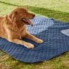 imageNICETOWN 100 Waterproof Dog Blanket Sofa Covers Couch Cover for Pets Cats Furniture Protector Dog Travel Bed Reversible Washable Mat for Car Floor 82quot W x 82quot L 1 Panel BeigeKhakiNavyStone Blue