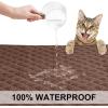 imageNICETOWN 100 Waterproof Dog Blanket Sofa Covers Couch Cover for Pets Cats Furniture Protector Dog Travel Bed Reversible Washable Mat for Car Floor 82quot W x 82quot L 1 Panel BeigeKhakiChocolateSand