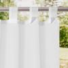 imageNICETOWN 2 Panels Indoor Outdoor Waterproof Patio Curtains Sticky Tab Top Soft Voile Sheer Vertical Indoor Outdoor Drapes Easy Hanging for PorchCabana Ivory W54 x L96Ivory