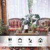 imageNICETOWN 2 Panels Indoor Outdoor Waterproof Patio Curtains Sticky Tab Top Soft Voile Sheer Vertical Indoor Outdoor Drapes Easy Hanging for PorchCabana Ivory W54 x L96Pure White