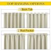 imageNICETOWN 2 Panels Outdoor Curtains for Patio Waterproof Top ampamp Bottom Fixed Waterproof Outdoor Drapes with Free Rope Privacy Sun Blocking Shades for Gazebo Pergolas Biscotti Beige W52 x L84Beige
