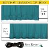 imageNICETOWN 2 Panels Outdoor Curtains for Patio Waterproof Top ampamp Bottom Fixed Waterproof Outdoor Drapes with Free Rope Privacy Sun Blocking Shades for Gazebo Pergolas Biscotti Beige W52 x L84Peacock Teal