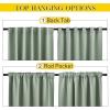 imageNICETOWN 2 Panels Outdoor Curtains for Patio Waterproof Top ampamp Bottom Fixed Waterproof Outdoor Drapes with Free Rope Privacy Sun Blocking Shades for Gazebo Pergolas Biscotti Beige W52 x L84Sage Green