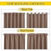 imageNICETOWN 2 Panels Outdoor Curtains for Patio Waterproof Top ampamp Bottom Fixed Waterproof Outdoor Drapes with Free Rope Privacy Sun Blocking Shades for Gazebo Pergolas Biscotti Beige W52 x L84Tan