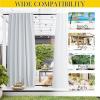 imageNICETOWN 2 Panels Outdoor Curtains for Patio Waterproof Top ampamp Bottom Fixed Waterproof Outdoor Drapes with Free Rope Privacy Sun Blocking Shades for Gazebo Pergolas Biscotti Beige W52 x L84Greyish White