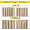 imageNICETOWN 2 Panels Outdoor Curtains for Patio Waterproof Top ampamp Bottom Fixed Waterproof Outdoor Drapes with Free Rope Privacy Sun Blocking Shades for Gazebo Pergolas Biscotti Beige W52 x L84Biscotti Beige