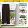 imageNICETOWN 2 Panels Outdoor Curtains for Patio Waterproof Top ampamp Bottom Fixed Waterproof Outdoor Drapes with Free Rope Privacy Sun Blocking Shades for Gazebo Pergolas Biscotti Beige W52 x L84Toffee Brown