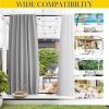 imageNICETOWN 2 Panels Outdoor Curtains for Patio Waterproof Top ampamp Bottom Fixed Waterproof Outdoor Drapes with Free Rope Privacy Sun Blocking Shades for Gazebo Pergolas Biscotti Beige W52 x L84Silver Gray