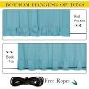 imageNICETOWN 2 Panels Outdoor Curtains for Patio Waterproof Top ampamp Bottom Fixed Waterproof Outdoor Drapes with Free Rope Privacy Sun Blocking Shades for Gazebo Pergolas Biscotti Beige W52 x L84Teal Blue