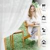 imageNICETOWN 2 Panels Outdoor Mosquito Netting for Patio Waterproof Extra Wide 118quot Airy Mesh Net Outdoor Sheer Curtains Privacy Rod Pocket DIY Adjustable Length ampamp Width for Sunroom W118 x L98 WhiteWhite