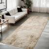 imageNICETOWN 8x10 UltraThin Brown Oriental Rug for Bedroom Tumble Washable Area Rugs 8x10 Boho NonSlip Vintage Living Room Rugs Oriental Carpet Entrance for Kitchen Laundry Bathroom BedroomSandy Yellow