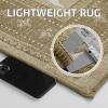 imageNICETOWN 8x10 UltraThin Brown Oriental Rug for Bedroom Tumble Washable Area Rugs 8x10 Boho NonSlip Vintage Living Room Rugs Oriental Carpet Entrance for Kitchen Laundry Bathroom BedroomNatural