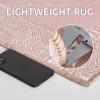 imageNICETOWN 8x10 UltraThin Brown Oriental Rug for Bedroom Tumble Washable Area Rugs 8x10 Boho NonSlip Vintage Living Room Rugs Oriental Carpet Entrance for Kitchen Laundry Bathroom BedroomPink