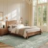 imageNICETOWN 8x10 UltraThin Brown Oriental Rug for Bedroom Tumble Washable Area Rugs 8x10 Boho NonSlip Vintage Living Room Rugs Oriental Carpet Entrance for Kitchen Laundry Bathroom BedroomSage Green